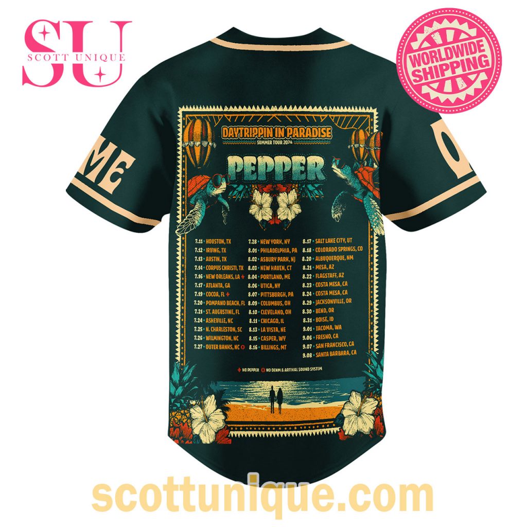 Pepper Daytrippin In Paradise Unique Baseball Jersey2 Pepper Daytrippin In Paradise Unique Baseball Jersey2