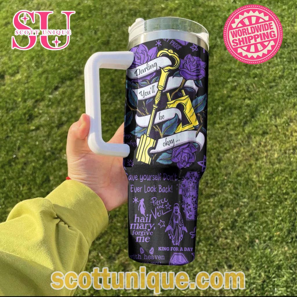 Pierce The Veil Darling You'll Be Okay Purple Stanley Tumbler1 Pierce The Veil Darling You'll Be Okay Purple Stanley Tumbler1