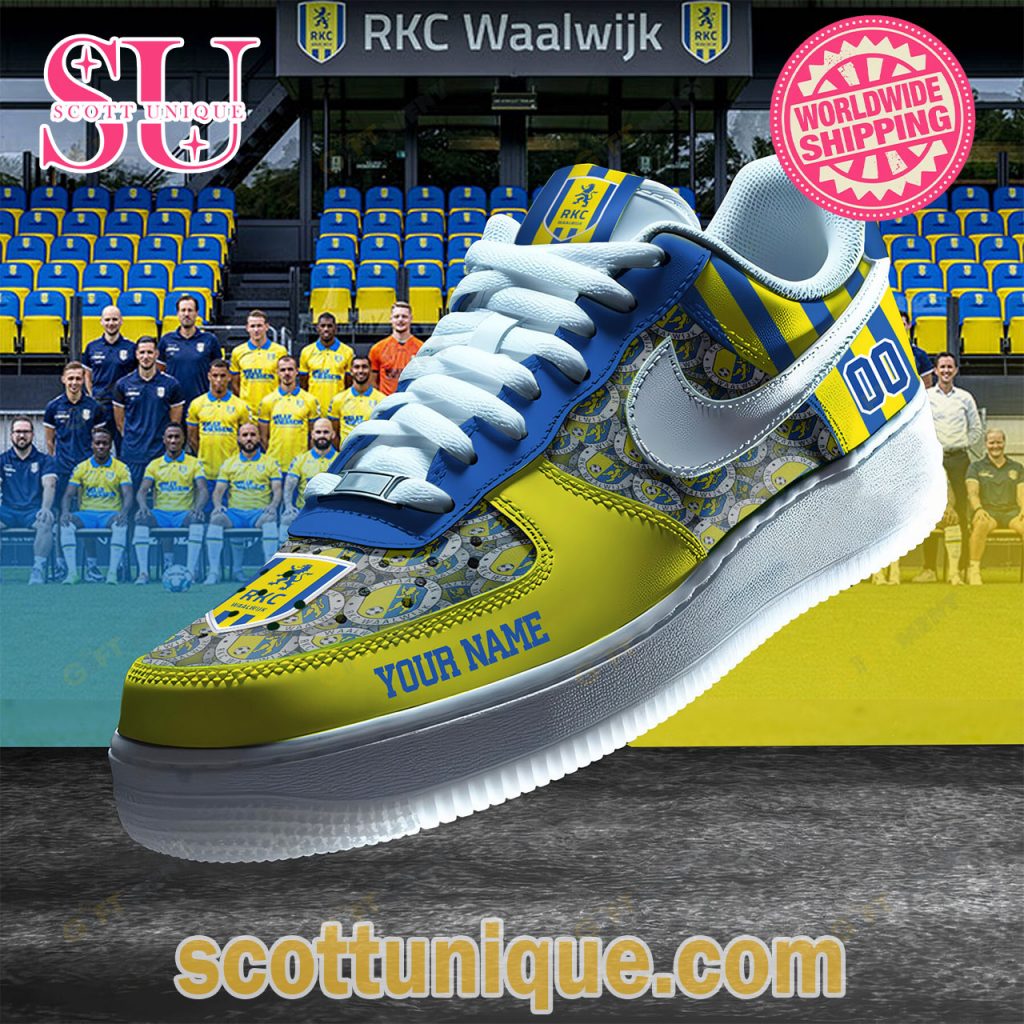 RKC Waalwijk Football Nike Air Force 1 Shoes RKC Waalwijk Football Nike Air Force 1 Shoes