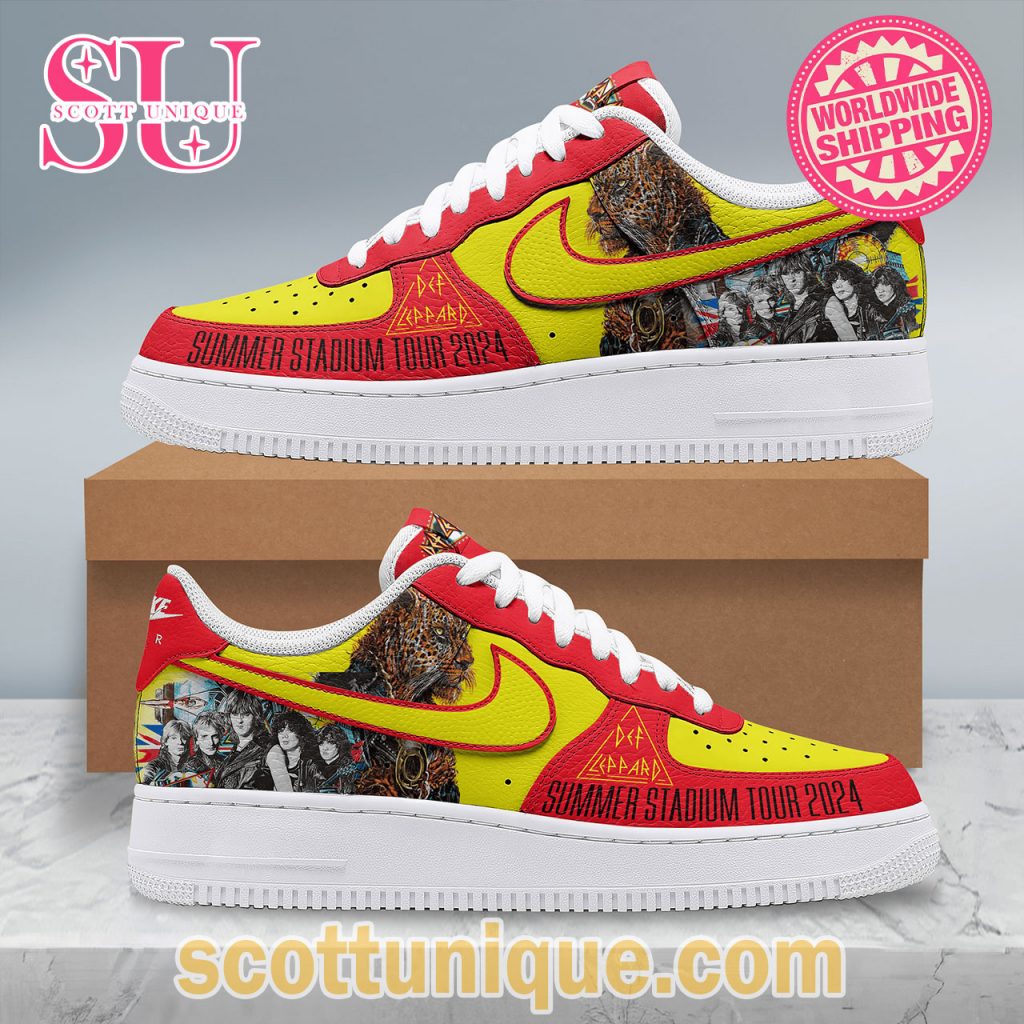 Summer Stadium Tour 2024 Def Leppard Air Force 1 Shoes2 Summer Stadium Tour 2024 Def Leppard Air Force 1 Shoes2