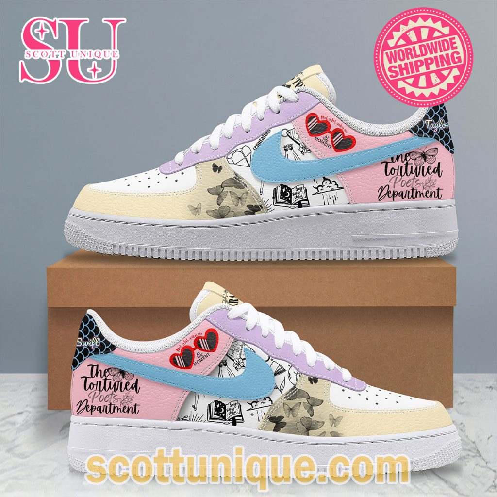 Taylor Swift The Tortured Poets Department Album Nike Air Force 1 Shoes Taylor Swift The Tortured Poets Department Album Nike Air Force 1 Shoes