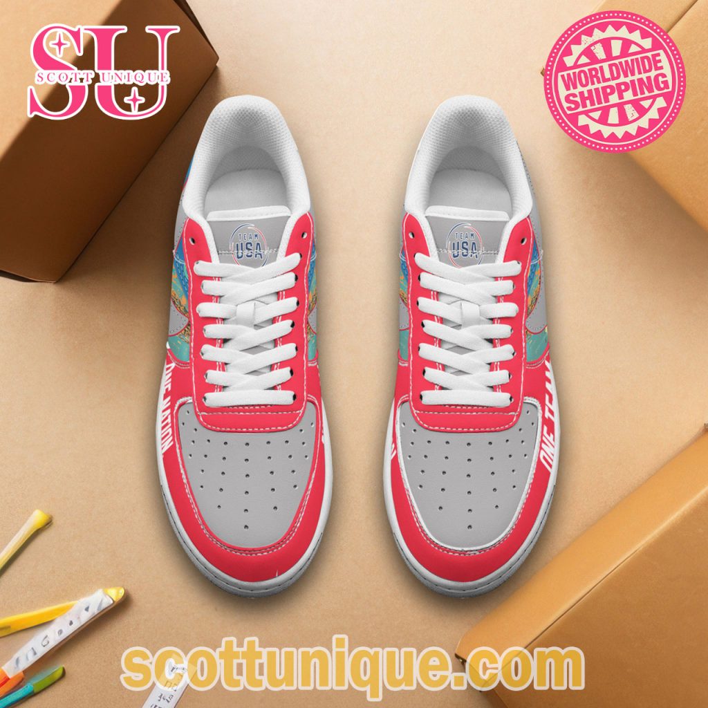 Team USA Olympic Paris 2024 Air Force 1 Shoes2