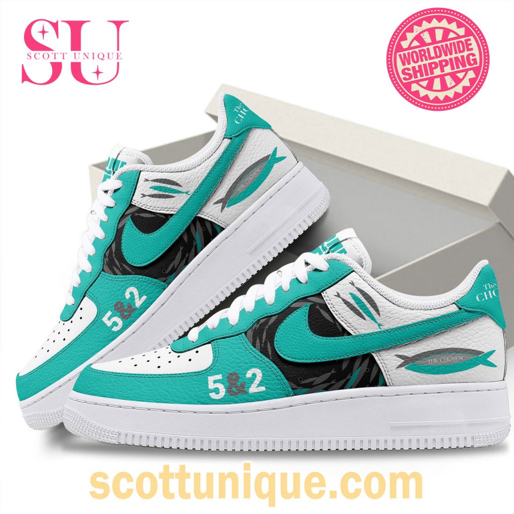 The Chosen 5&2 Basic Cyan Nike Air Force 1 Shoes The Chosen 5&2 Basic Cyan Nike Air Force 1 Shoes