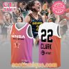 All Star 2024 Indiana Fever Caitlin Clark WNBA Jersey Tank Top