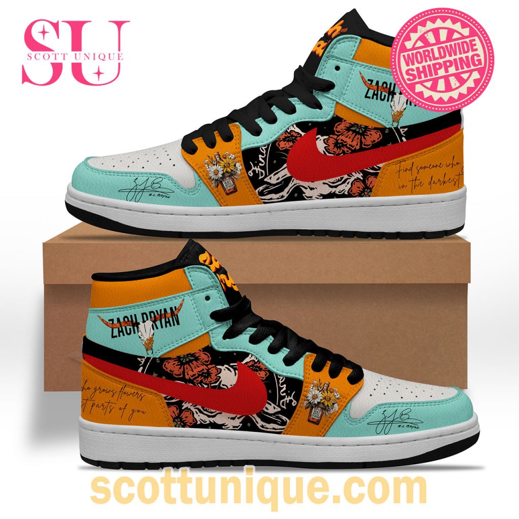 Zach Bryan Limited Signature Nike Air Jordan 1 Shoes Zach Bryan Limited Signature Nike Air Jordan 1 Shoes