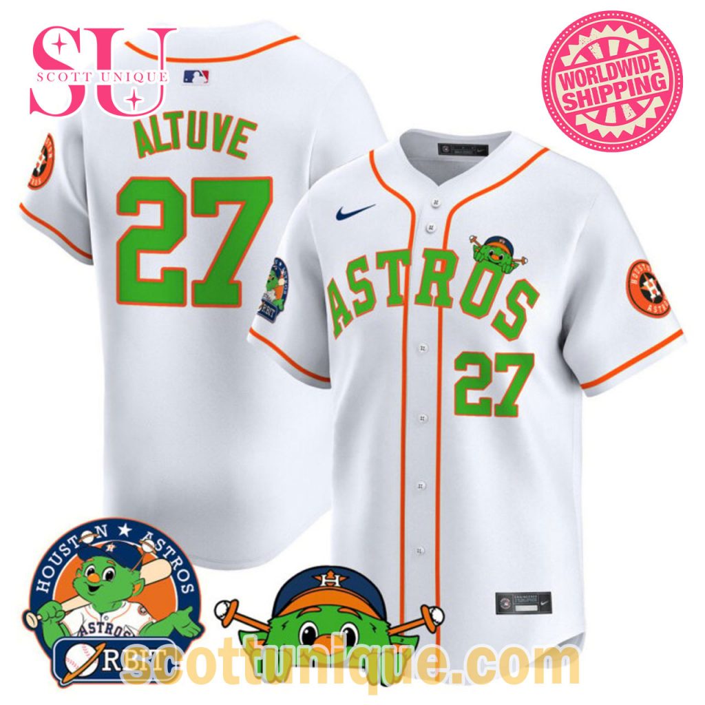 Astros Orbit Patch Vapor Limited Edition White Jersey