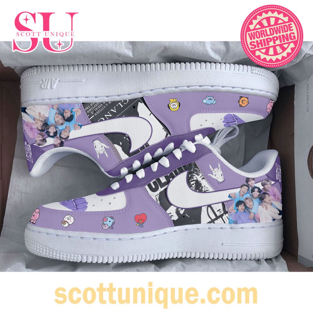 BTS King of Kpop Bangtang Sonyeondan Air Force Shoes4 BTS King of Kpop Bangtang Sonyeondan Air Force Shoes4