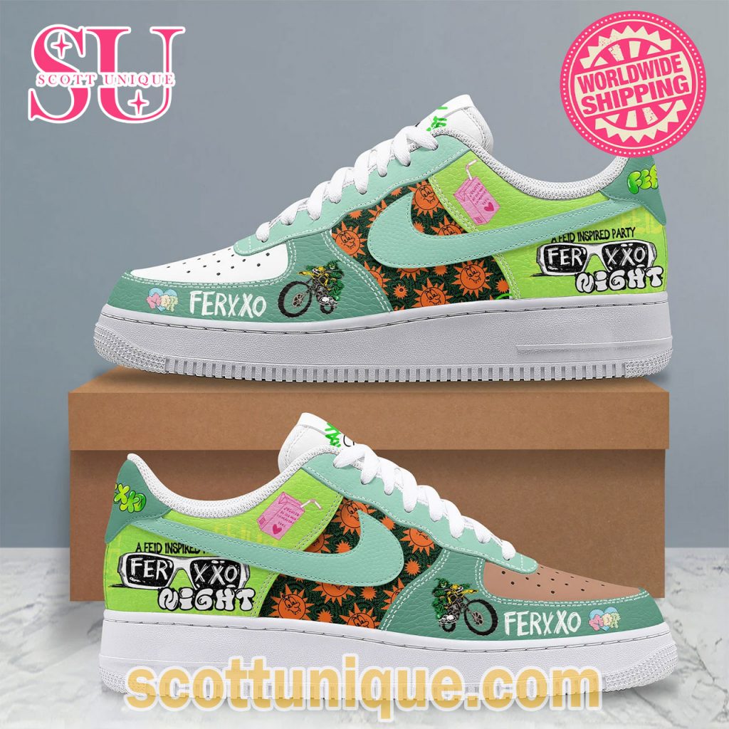 Feid’s FERXXO Night Limited Air Force Shoes3