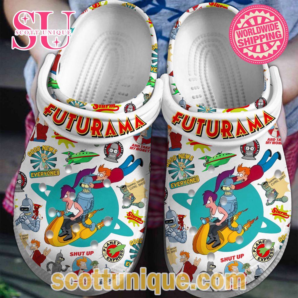 Futurama Sitcom Movie Premium Crocs Shoes1