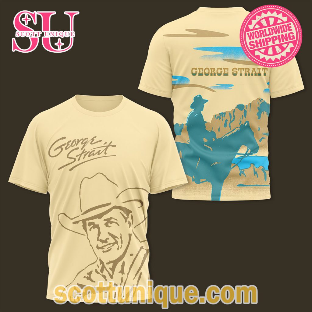 George Strait Cowboy Basic T Shirt1 George Strait Cowboy Basic T Shirt1