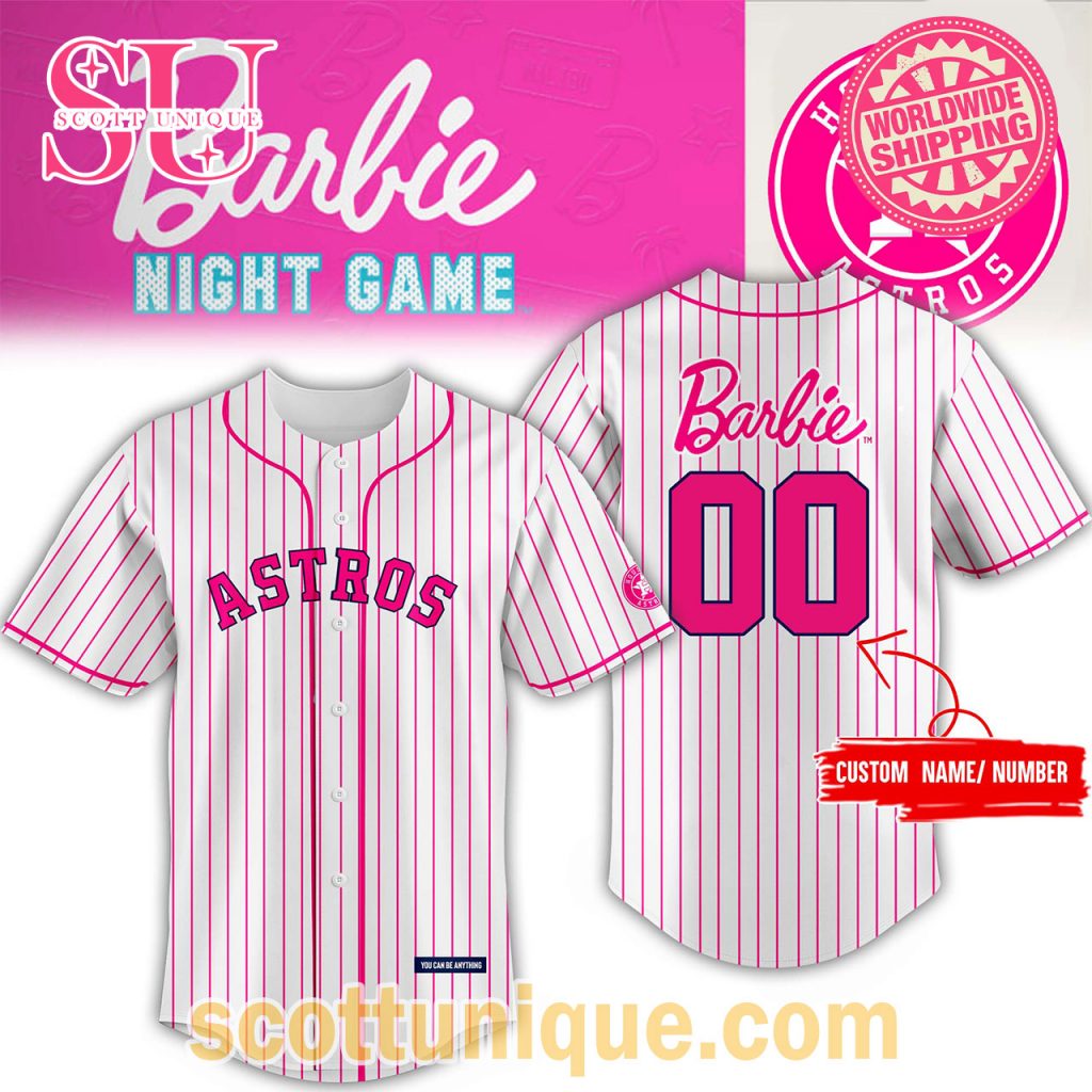 Houston Astros x Barbie Night Game 2024 Baseball Jersey Houston Astros x Barbie Night Game 2024 Baseball Jersey