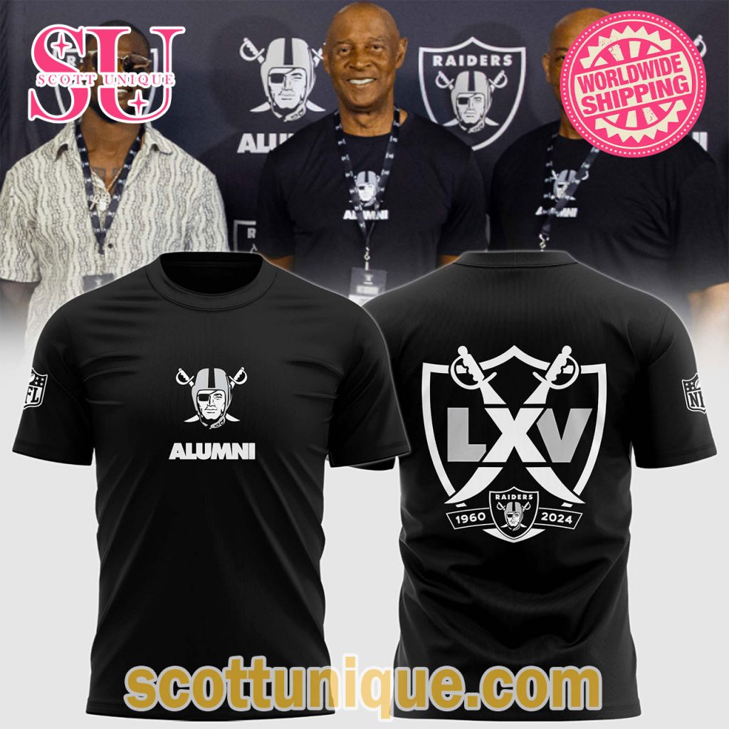 Las Vegas Raiders Alumni 2024 Black T Shirt1 Las Vegas Raiders Alumni 2024 Black T Shirt1