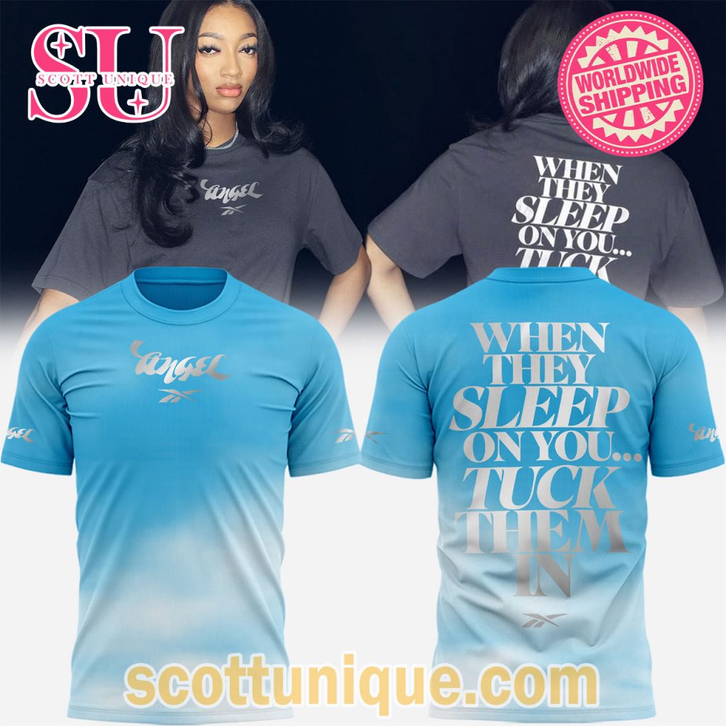 Limited Edition Angel Reese x Reebok Blue Sky T Shirt 2024 Limited Edition Angel Reese x Reebok Blue Sky T Shirt 2024