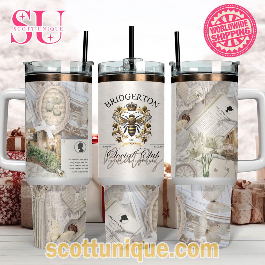 Limited Edition Bridgerton Social Club Stanley Tumbler Limited Edition Bridgerton Social Club Stanley Tumbler
