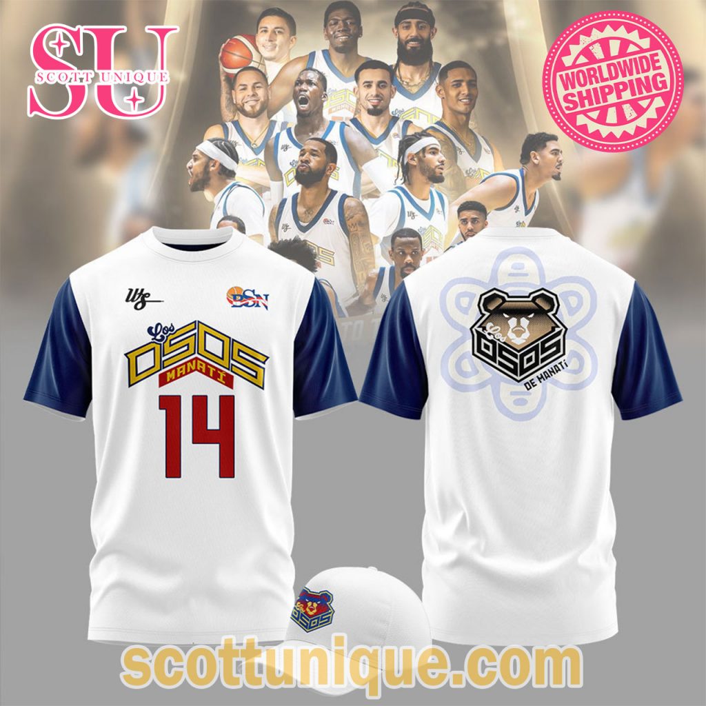 New Osos de Manatí Champions 2024 White T Shirt1 New Osos de Manatí Champions 2024 White T Shirt1