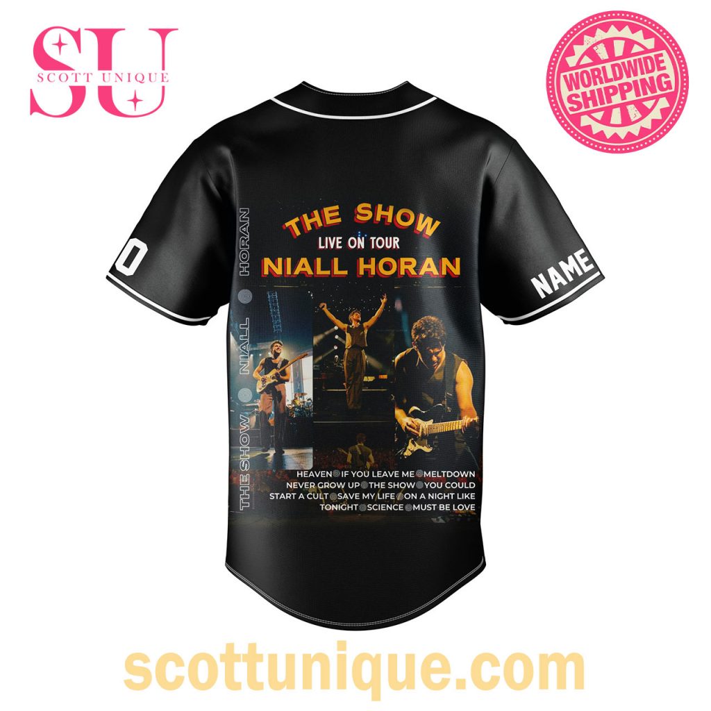 Niall Horan The Show Live On Tour 2024 Baseball Jersey2