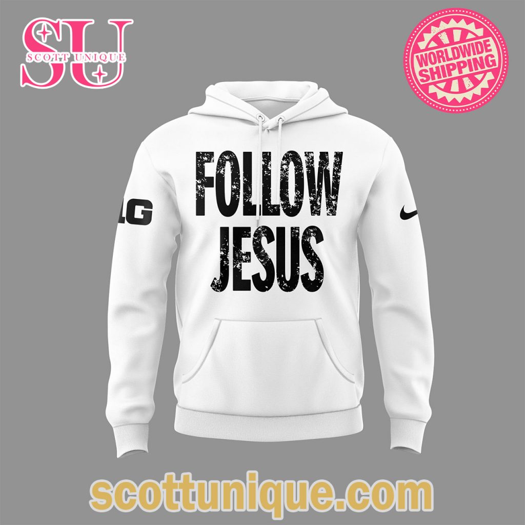Ohio State Follow Jesus White Limited Edition Hoodie2 Ohio State Follow Jesus White Limited Edition Hoodie2