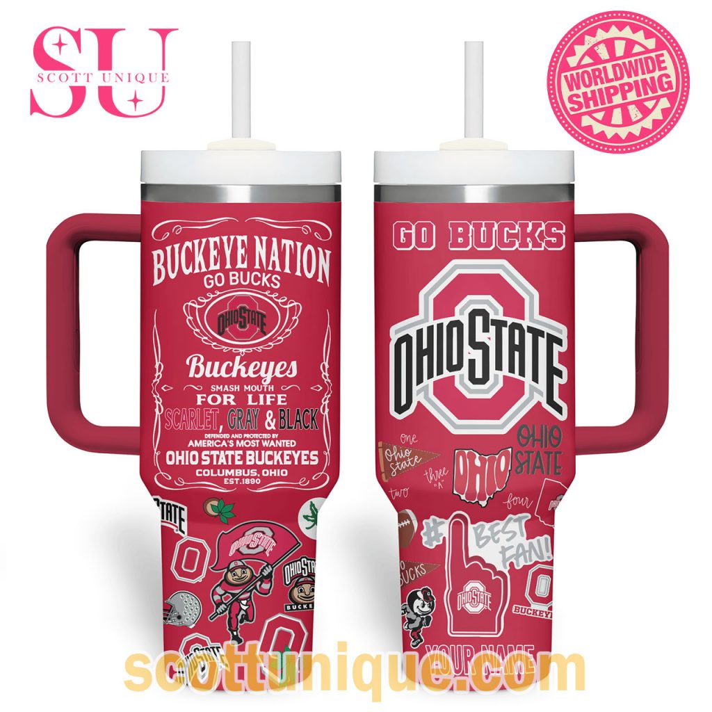 Ohio State Go Bucks Buckeyes Stanley Tumbler3 Ohio State Go Bucks Buckeyes Stanley Tumbler3
