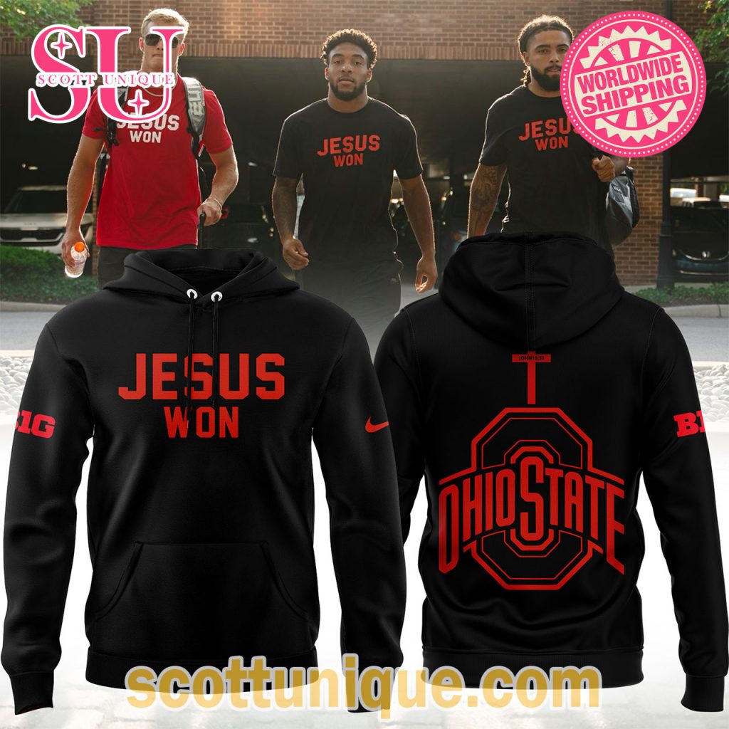 Ohio State Jesus Won Black Limited Edition Hoodie Ohio State Jesus Won Black Limited Edition Hoodie