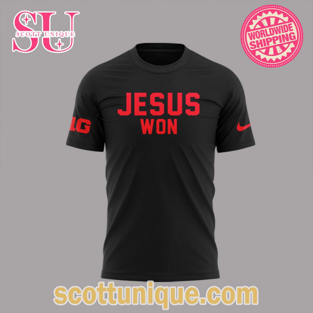 Ohio State Jesus Won Black Limited Edition T Shirt Ohio State Jesus Won Black Limited Edition T Shirt