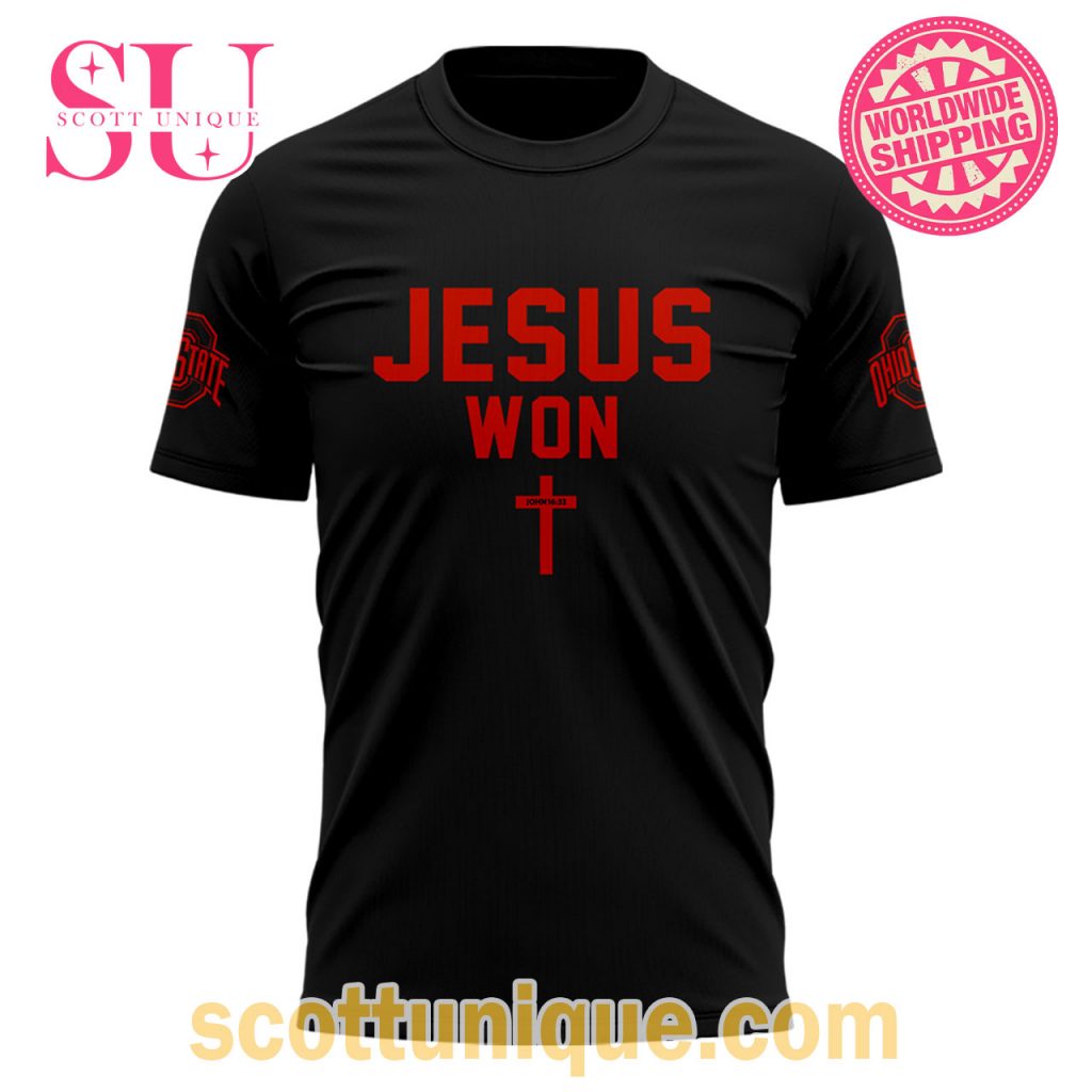 Ohio State Jesus Won Just Here To Give God Glory T Shirt2 Ohio State Jesus Won Just Here To Give God Glory T Shirt2