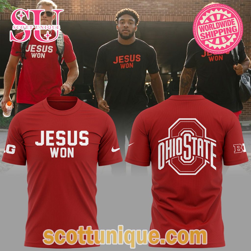 Ohio State Jesus Won Red Limited Edition T Shirt1 Ohio State Jesus Won Red Limited Edition T Shirt1