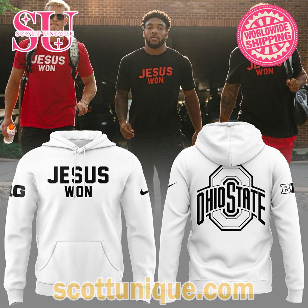 Ohio State Jesus Won White Limited Edition Hoodie Ohio State Jesus Won White Limited Edition Hoodie