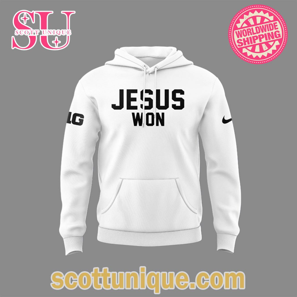 Ohio State Jesus Won White Limited Edition Hoodie2 Ohio State Jesus Won White Limited Edition Hoodie2