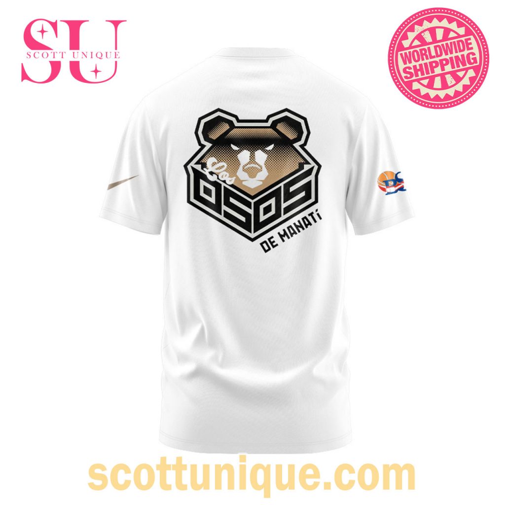 Osos de Manatí BSN Final 2024 White T Shirt2 Osos de Manatí BSN Final 2024 White T Shirt2