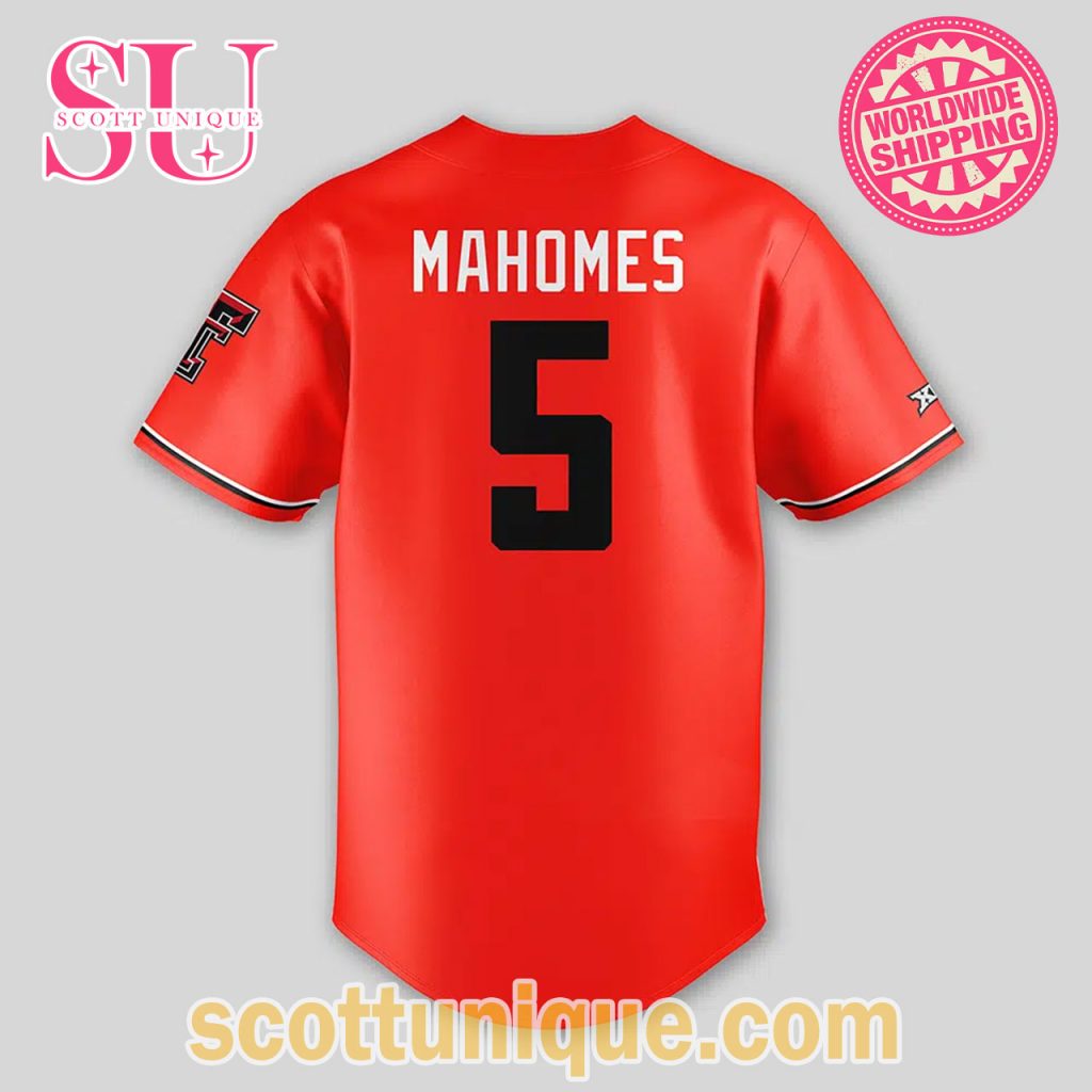 Patrick Mahomes Texas Tech Red Raiders Baseball Jersey1 Patrick Mahomes Texas Tech Red Raiders Baseball Jersey1