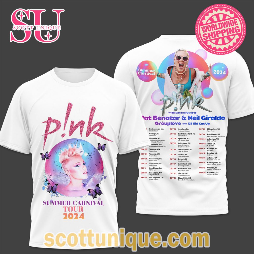 Pink Summer Carnival 2024 Tour Limited Edition T Shirt1 Pink Summer Carnival 2024 Tour Limited Edition T Shirt1