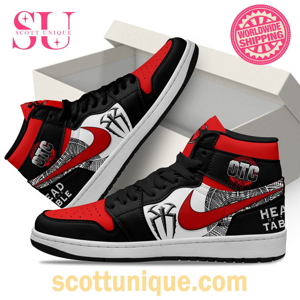 Roman Reigns Spider WWE Air Jordan High Top Shoes Roman Reigns Spider WWE Air Jordan High Top Shoes