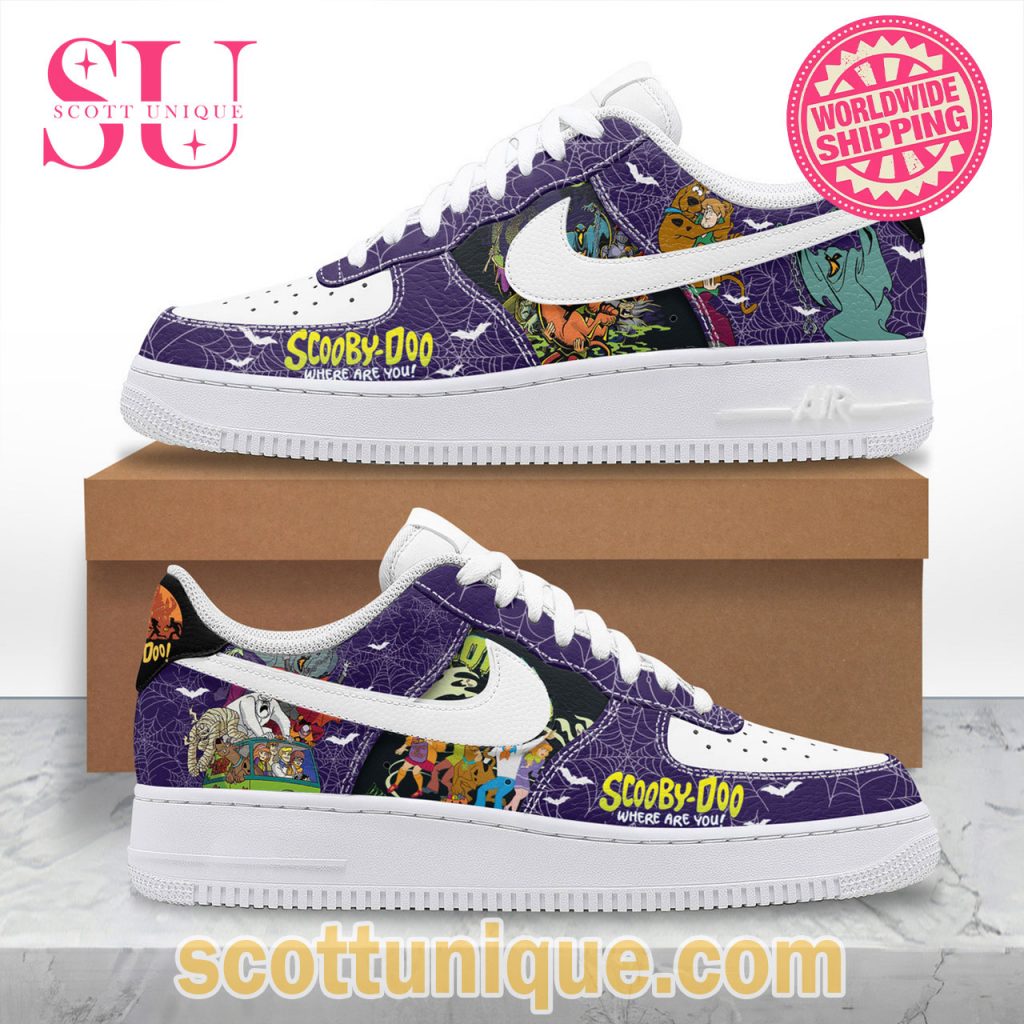 Scooby Doo Halloween Theme Air Force Shoes1 Scooby Doo Halloween Theme Air Force Shoes1