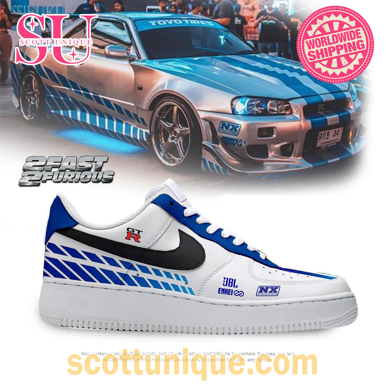 Skyline Dunk “Brian O connor” Air Force Shoes