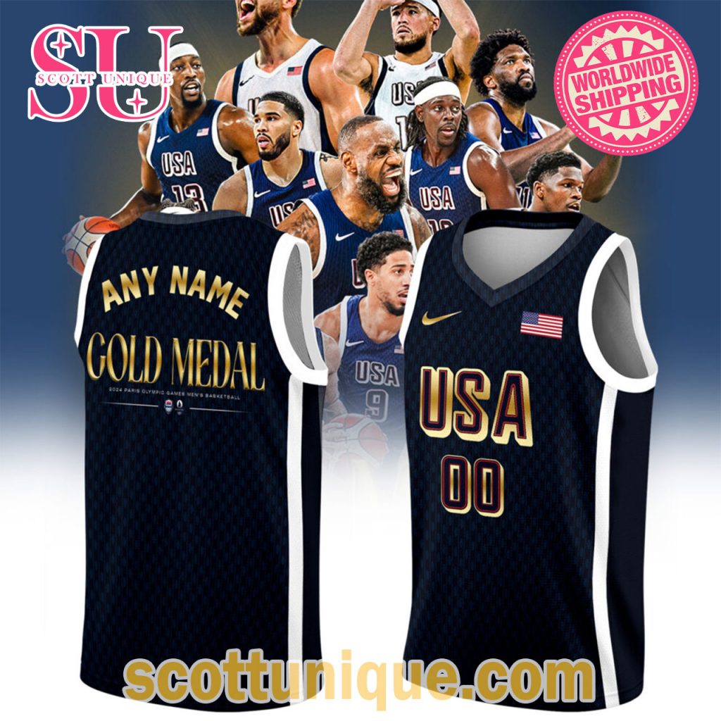 Special Gold Medal USA Team Basketball Jersey Tank Top1 Special Gold Medal USA Team Basketball Jersey Tank Top1
