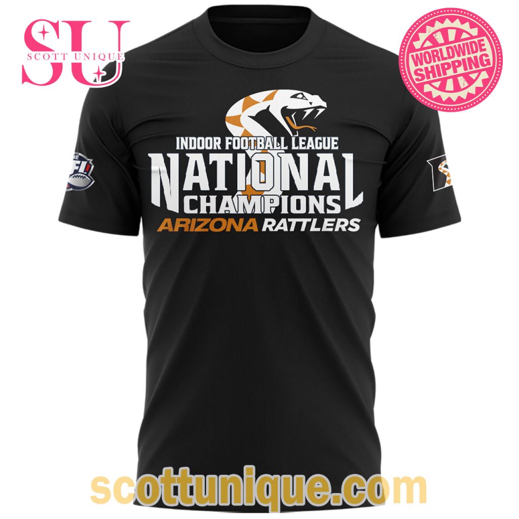 The IFL Arizona Rattlers National Champions 2024 T Shirt The IFL Arizona Rattlers National Champions 2024 T Shirt