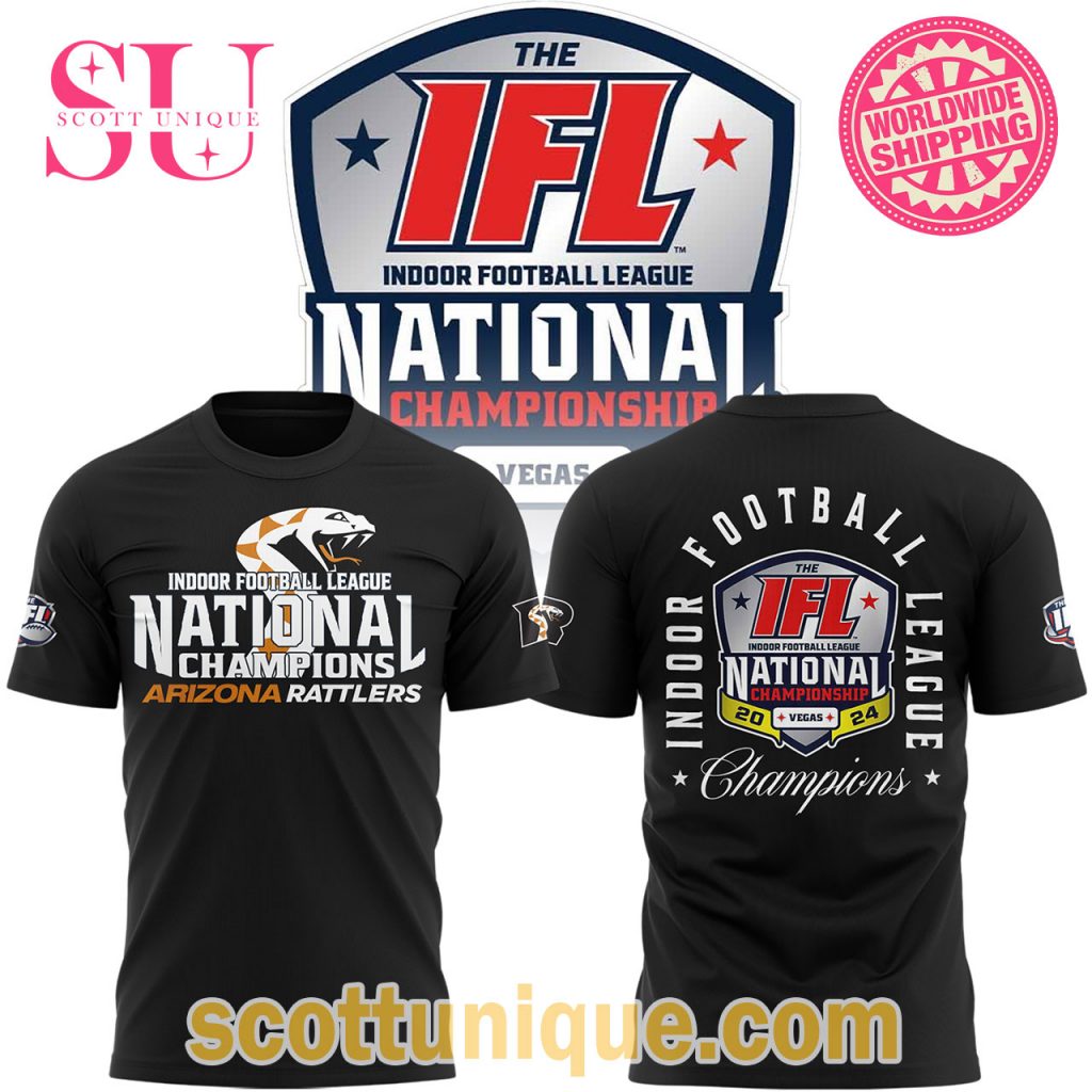 The IFL Arizona Rattlers National Champions 2024 T Shirt1 The IFL Arizona Rattlers National Champions 2024 T Shirt1