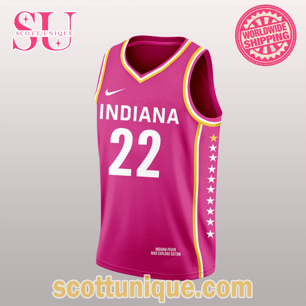 WNBA Barbie Night Game 2024 Pink Clark Basketball Jersey WNBA Barbie Night Game 2024 Pink Clark Basketball Jersey