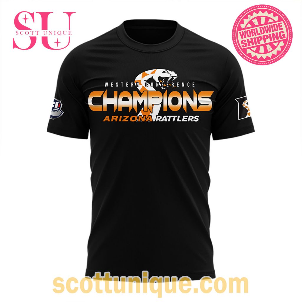 Western Conference Champions Arizona Rattlers T Shirt Western Conference Champions Arizona Rattlers T Shirt
