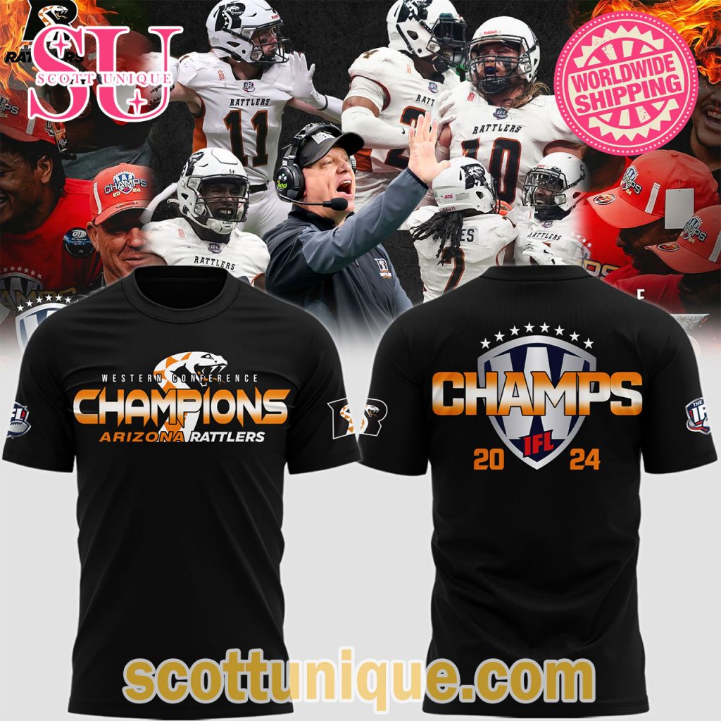 Western Conference Champions Arizona Rattlers T Shirt1 Western Conference Champions Arizona Rattlers T Shirt1