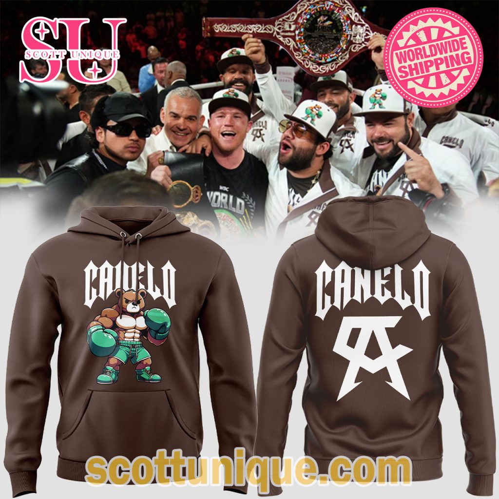 Canelo Bear Limited Edition Hoodie Brown1 Canelo Bear Limited Edition Hoodie Brown1