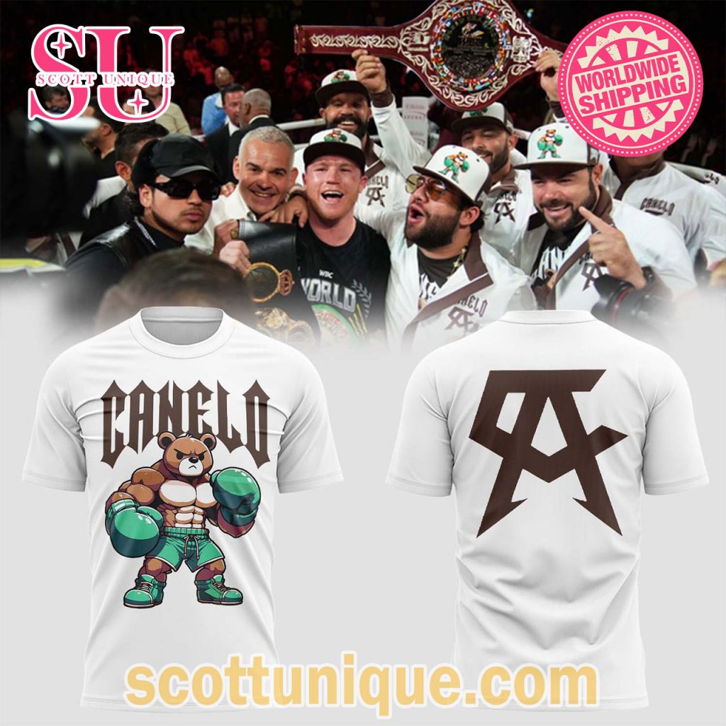 Canelo Bear Limited Edition T Shirt White1 Canelo Bear Limited Edition T Shirt White1