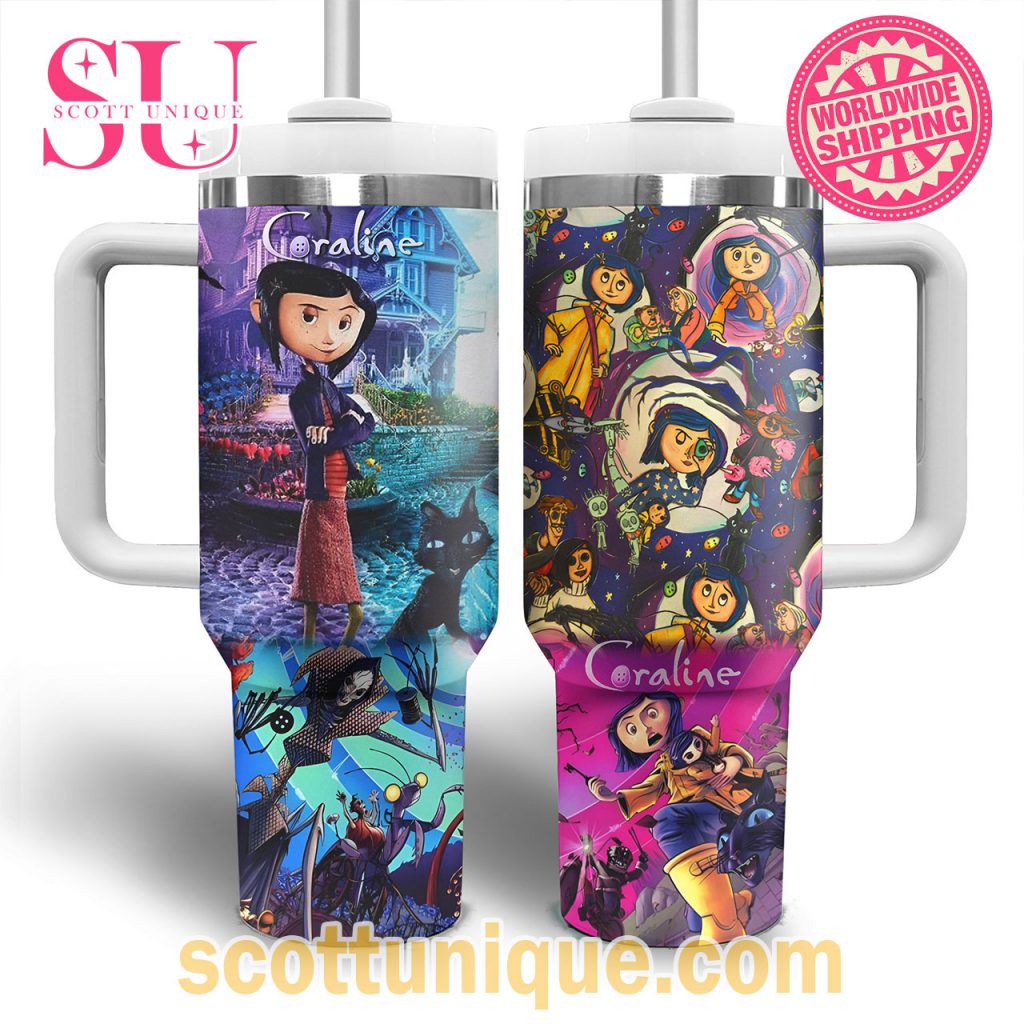 Coraline Movie 2024 Artwork Themes Stanley Tumbler Coraline Movie 2024 Artwork Themes Stanley Tumbler