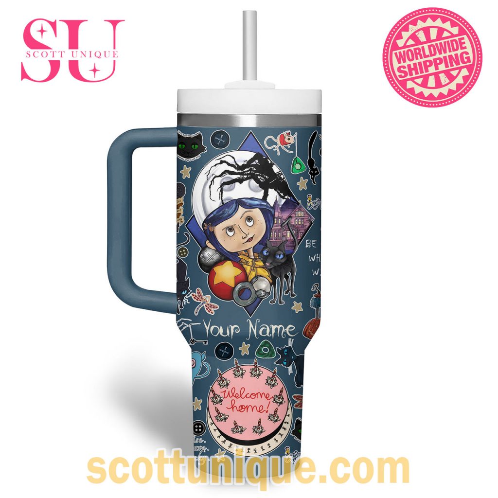 Coraline Movie Horror Halloween Navy Stanley Tumbler1 Coraline Movie Horror Halloween Navy Stanley Tumbler1