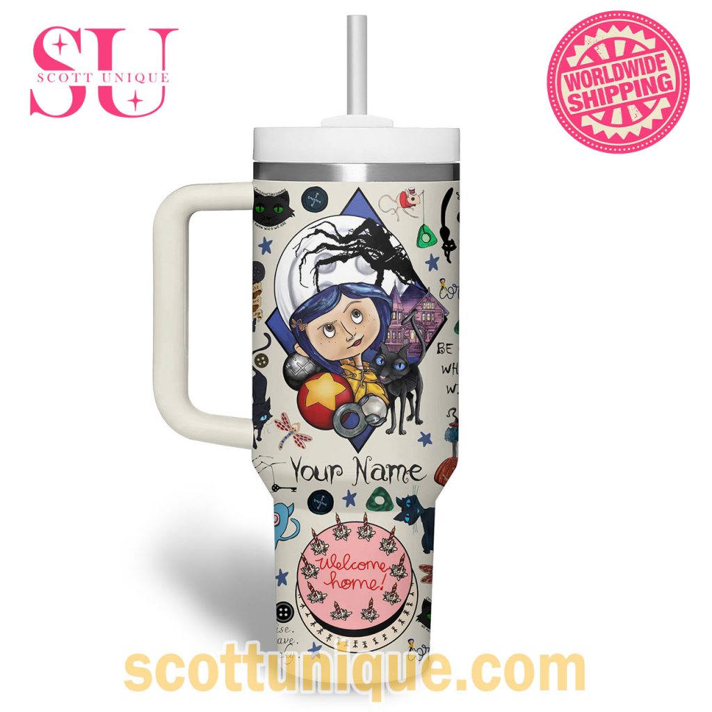 Coraline Movie Horror Halloween Premium Stanley Tumbler1 Coraline Movie Horror Halloween Premium Stanley Tumbler1