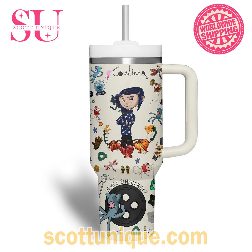 Coraline Movie Horror Halloween Premium Stanley Tumbler2 Coraline Movie Horror Halloween Premium Stanley Tumbler2