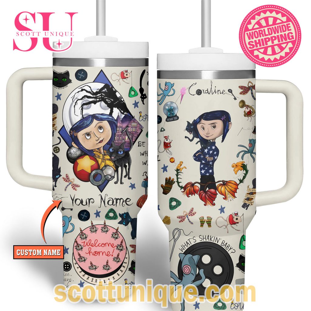 Coraline Movie Horror Halloween Premium Stanley Tumbler3 Coraline Movie Horror Halloween Premium Stanley Tumbler3