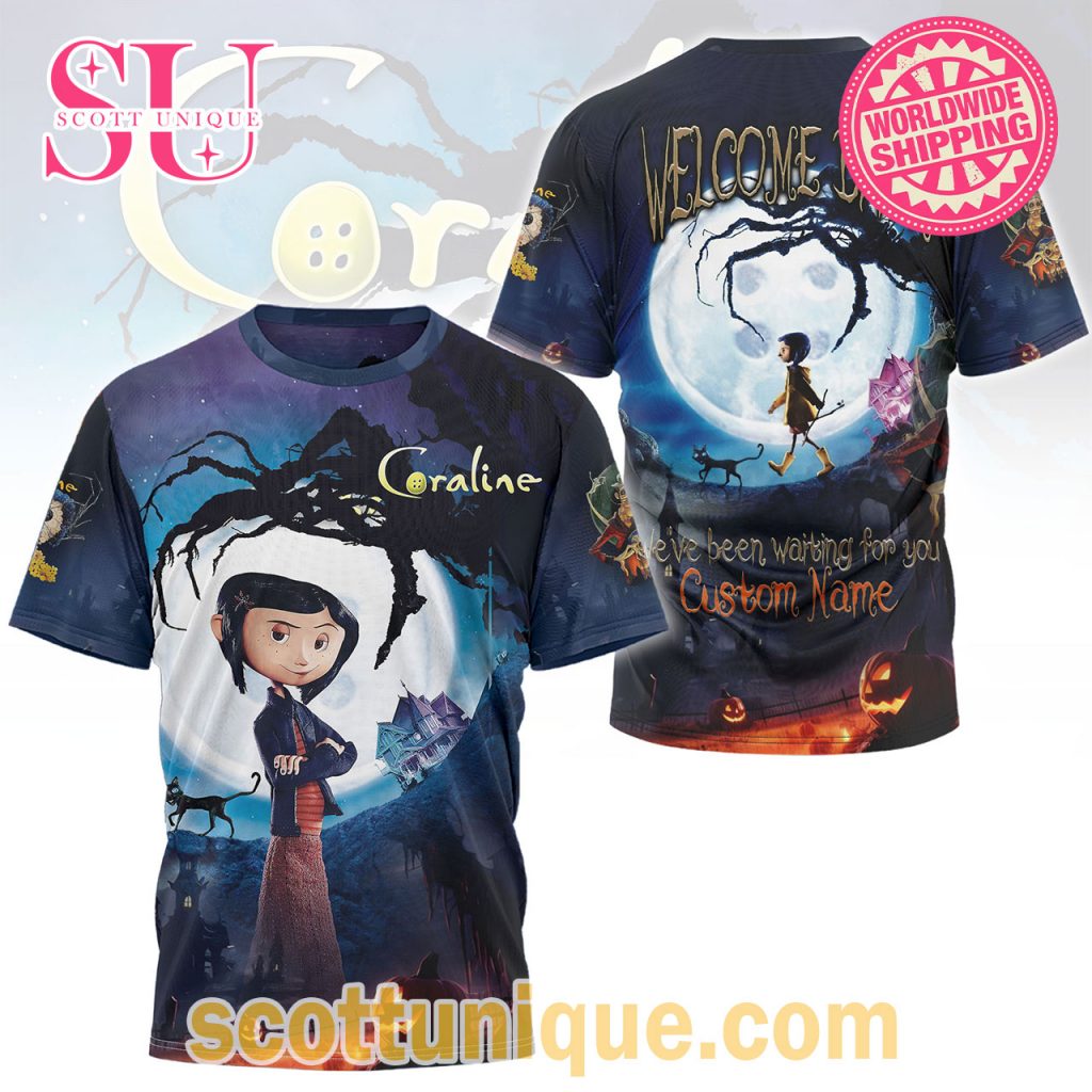 Coraline Welcome Back Movie 2024 T Shirt Coraline Welcome Back Movie 2024 T Shirt