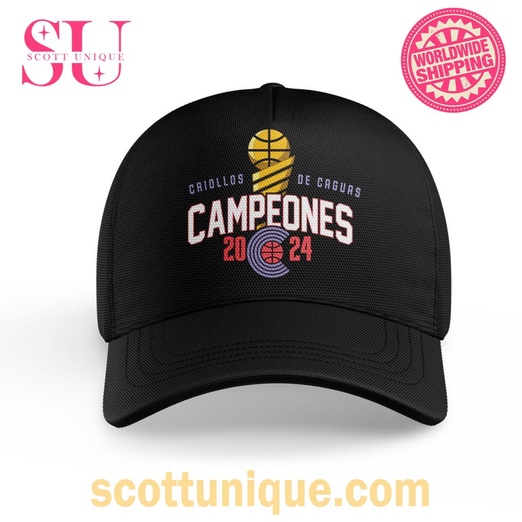 Criollos de Caguas Campeones 2024 Black Classic Cap1 Criollos de Caguas Campeones 2024 Black Classic Cap1