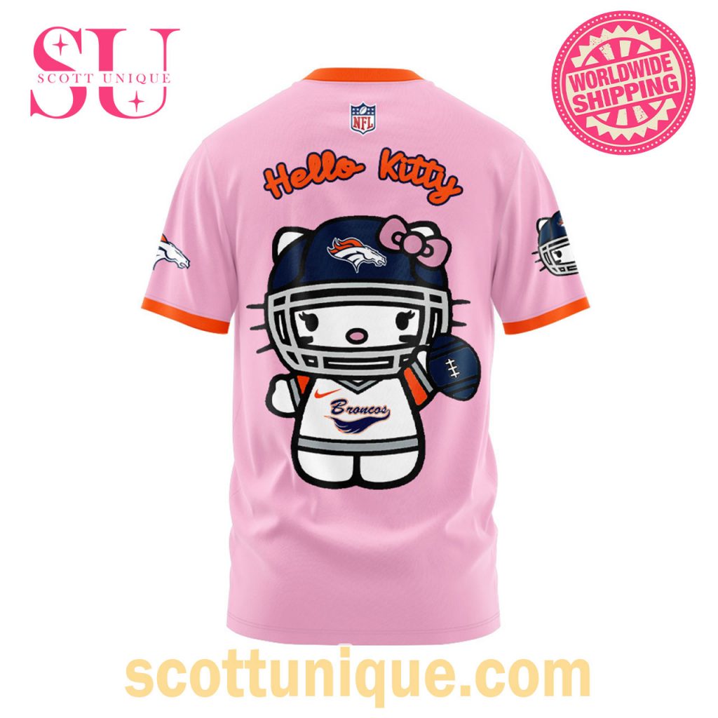 Denver Broncos x Hello Kitty 2024 Pink Limited Edition T Shirt1 Denver Broncos x Hello Kitty 2024 Pink Limited Edition T Shirt1